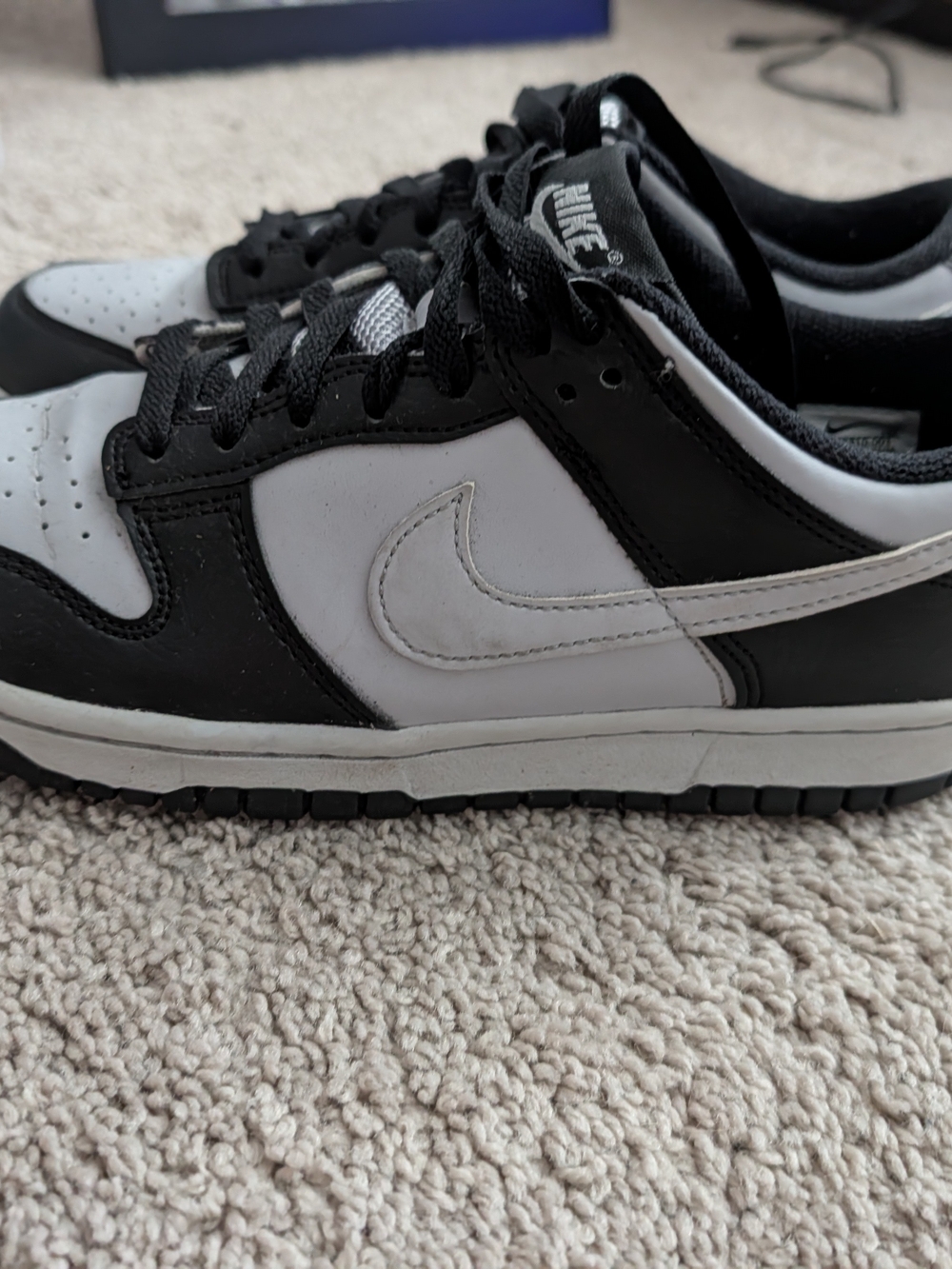 Nike Boys Low Dunk Sneaker - Black and Gray